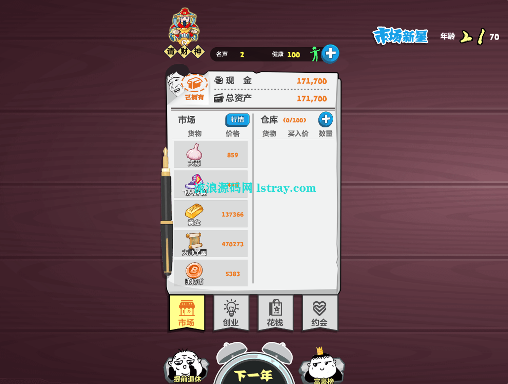 图片[2]-三网H5模拟经营游戏【挣他一个亿】2025最新整理WIN系服务端+Linux手工服务端+教程